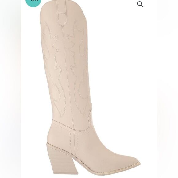 Madden Girl Arizona western Boot in Bone Paris size 6 - Picture 2 of 16